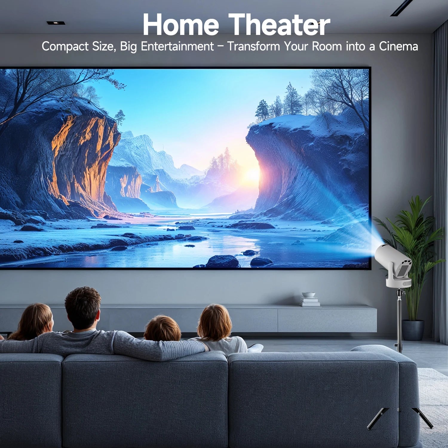 Proyector Magcubic HY300 Pro+ | Android 14 | WiFi 6 | BT5.4 | 8000 Lúmenes | Cine en Casa - Firu Total Sales
