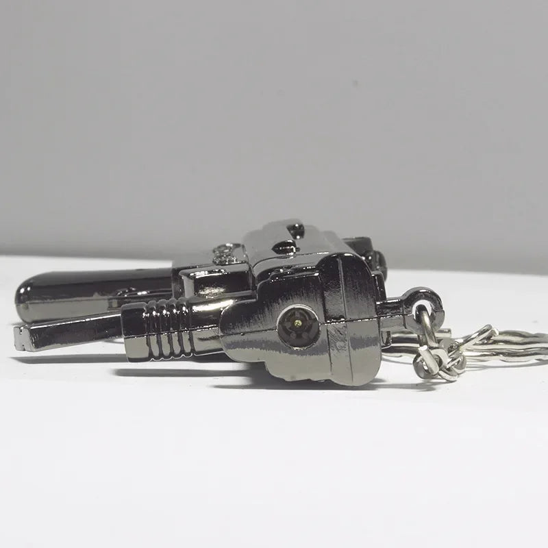 Various Gun Shape Cigarette Lighter，mini Portable Torch Lighter Refillable Butane Gas Open Flame Lighter Smoking Accessories