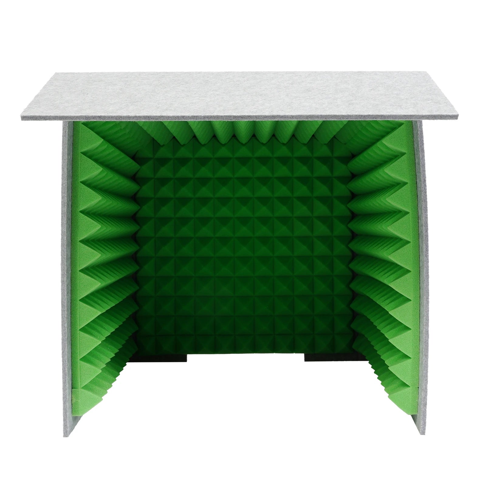 60x60x60cm Desktop Soundproof Cover Vocal Sound Absorbing Shield Acoustic Foam 62mm Total Thickness,Easy to Assemble for Home