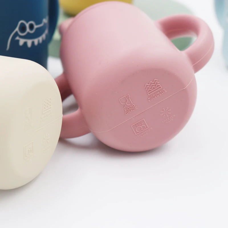 Vaso Sippy de Silicona 120ml para Bebé | Sin BPA | Contenedor de Snacks Portátil 🍼