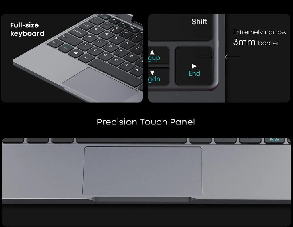 CHUWI MiniBook X Intel N150 2-in-1 Tablet Laptop 16GB LPDDR5 512G SSD 10.51'' 2K FHD WiFi6 BT5.2 Ultra-slim Touch Screen Laptop