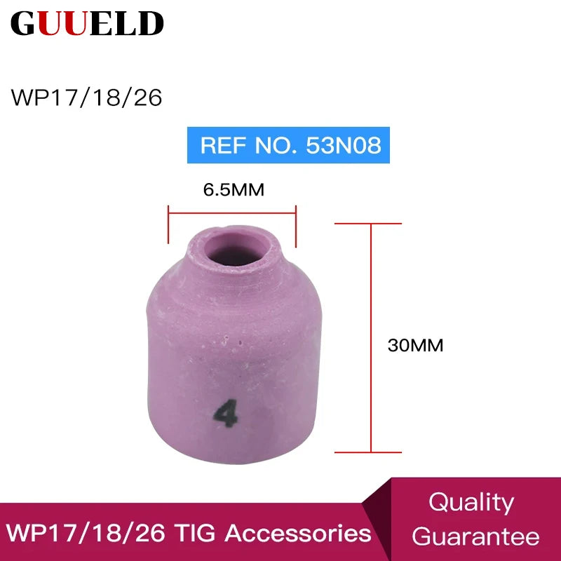 Plastic Welding Nozzle 10pcs 53N Series TIG Welding Ceramic Cup   Nozzle For WP-9/20/22/24/25 Torch Welding