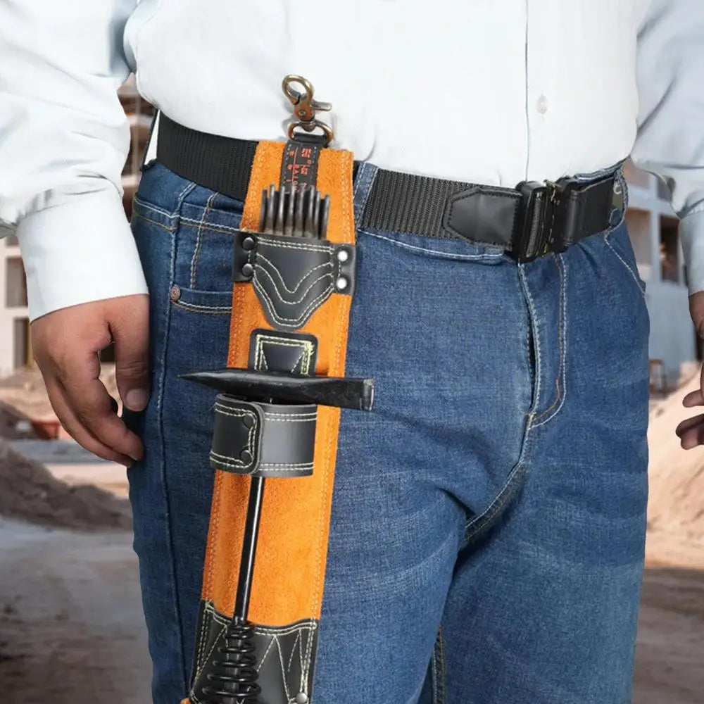 Welding Rod Holder Welding Rod Storage Tube Cowhide Electrode Holder Welding Rod Pouch Welding Rod Waist Bag For Women Men