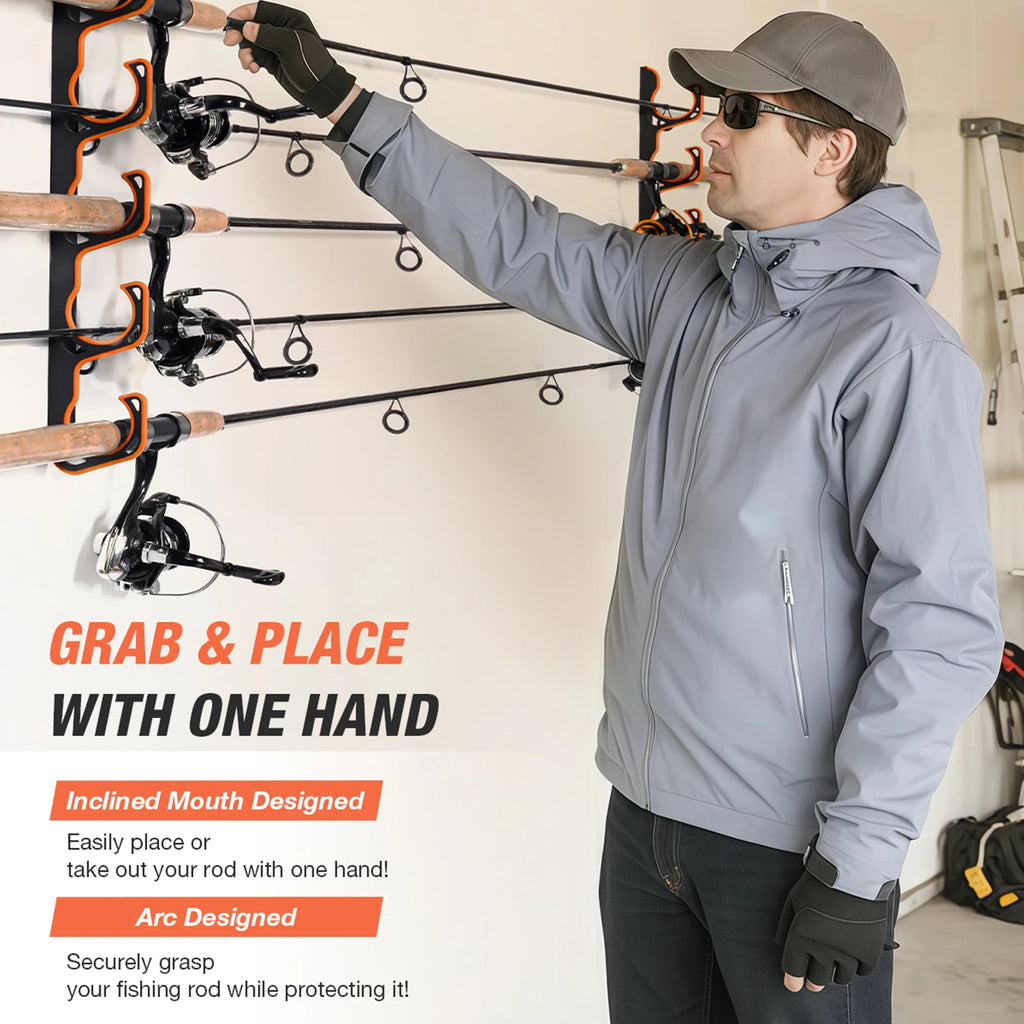 Plastic Top Fishing Rod Holder Portable Adjustable Rod Rack for Anglers Boat Kayak Fishing Accessories