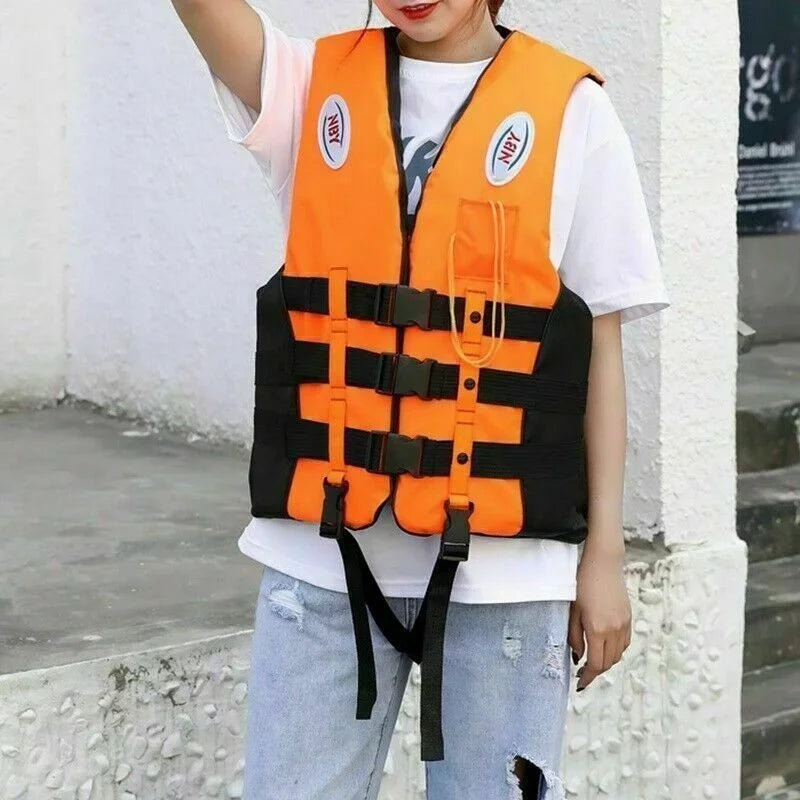 Neoprene Life Jacket Adult Kid Life Vest Water Sport Fish Water Sport Safety Lifes Vest Kayaking Boat Outdoor Swim Safety Clothe