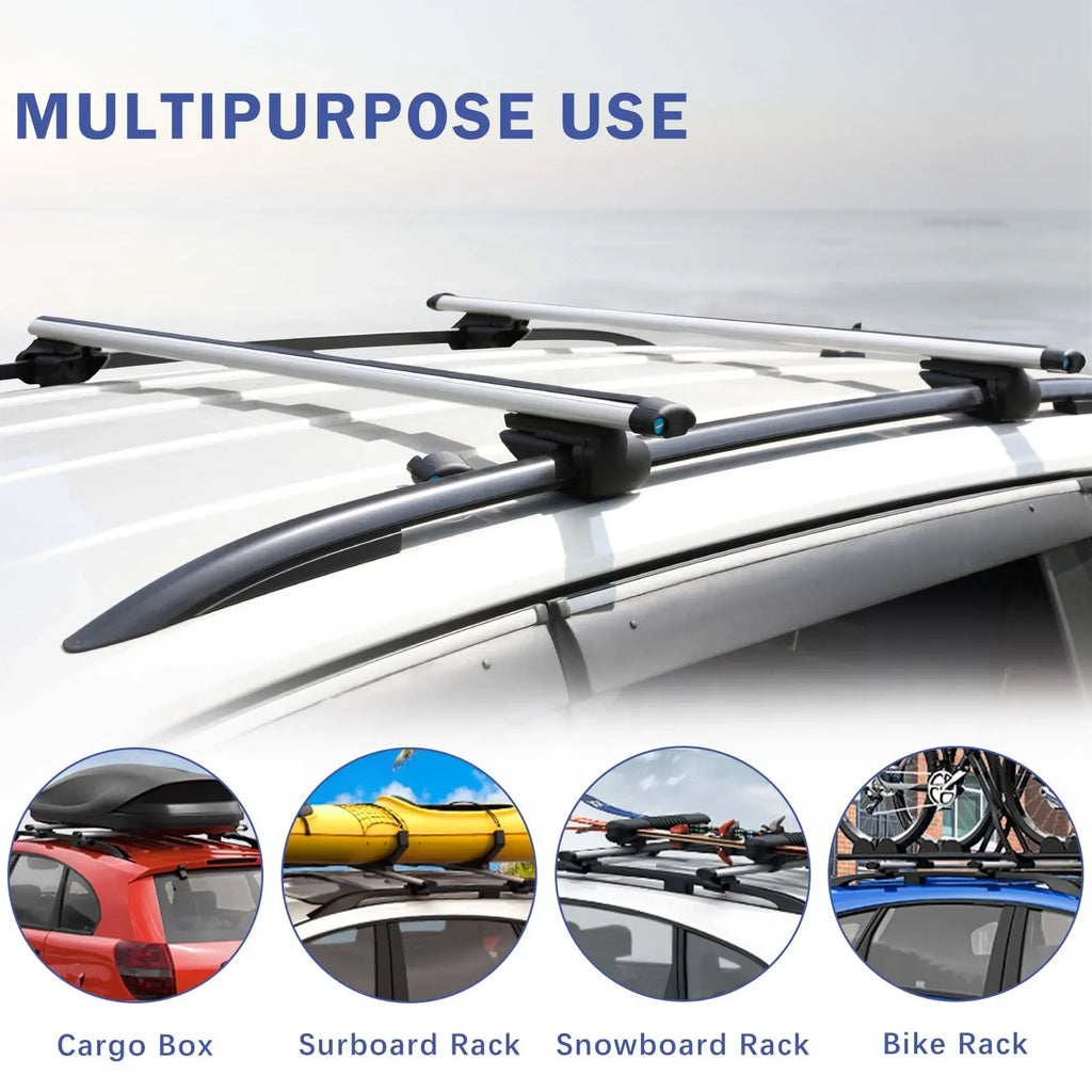 48" Car Roof Rack Cross Bar Cargo Luggage Carrier w/Lock For Hyundai Tucson 2022 - Firu Total Sales