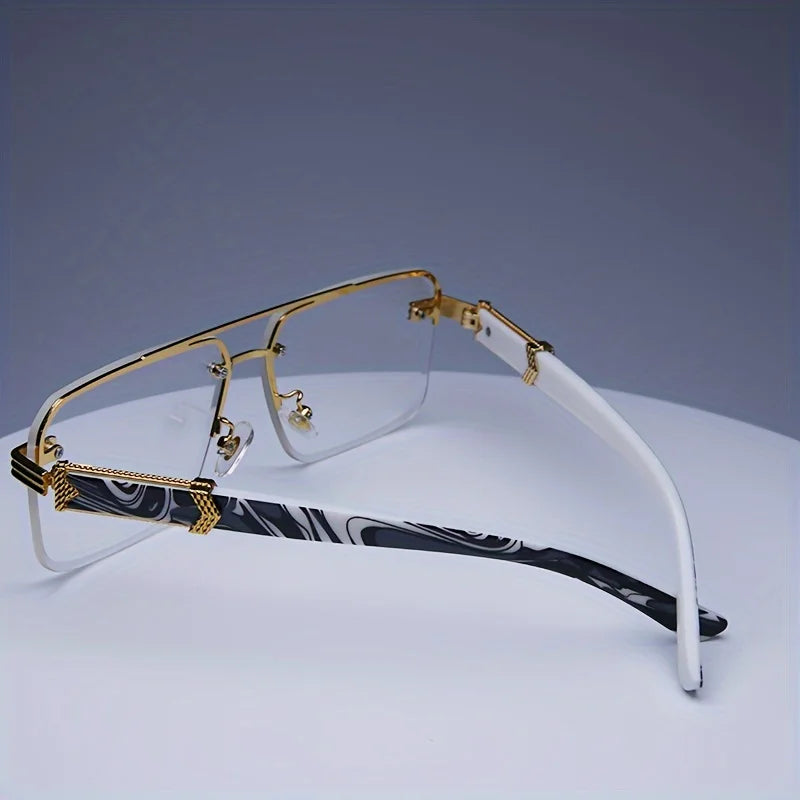 Fashion Rimless Frameless Sunglasses | Classic Small Square | Men & Women