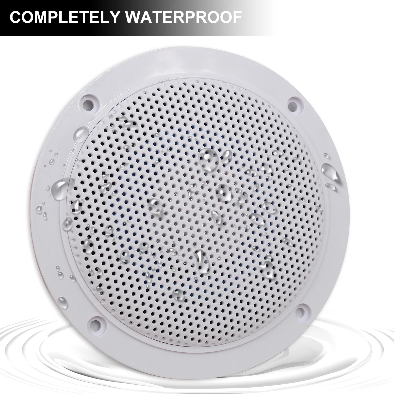 STUDIOFINIX 4'' 160W Waterproof Bluetooth Ceiling Speakers - Ultra-Thin Marine Speakers for House, Caravan, RV & Houseboats 2PCS