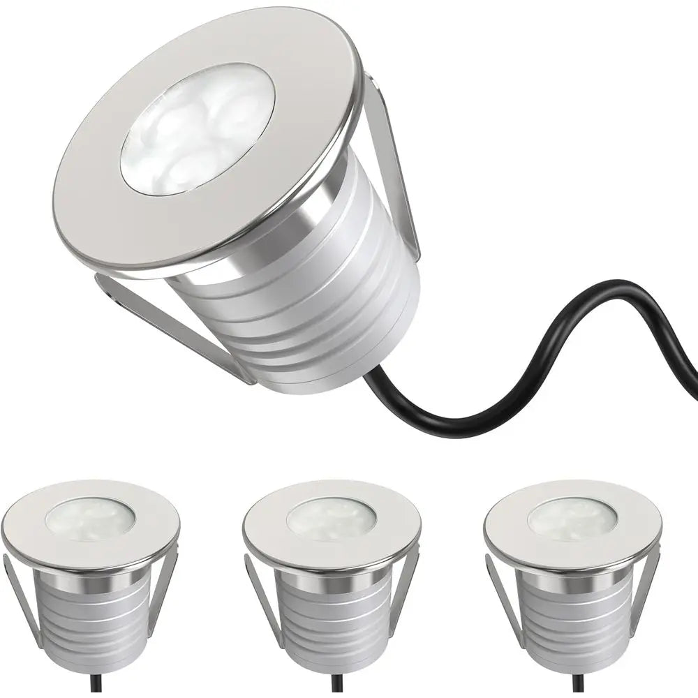 LED Underwater Pool Lights - 4 Packs, 3W 12V-24V DC, 12VAC, IP68 Dimmable Low age LED Swimming Pool Light or Ponds, Wateralls, o