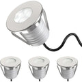 LED Underwater Pool Lights - 4 Packs, 3W 12V-24V DC, 12VAC, IP68 Dimmable Low age LED Swimming Pool Light or Ponds, Wateralls, o