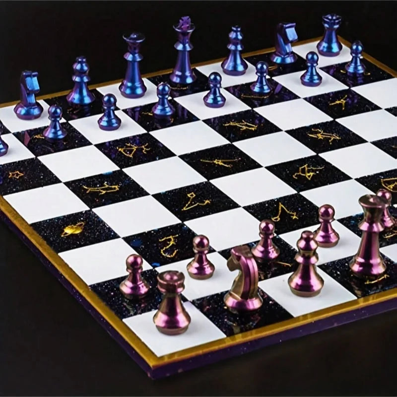Molde de Silicona 3D para Tablero de Ajedrez en Resina | DIY Joyería y Decoración ♟️
