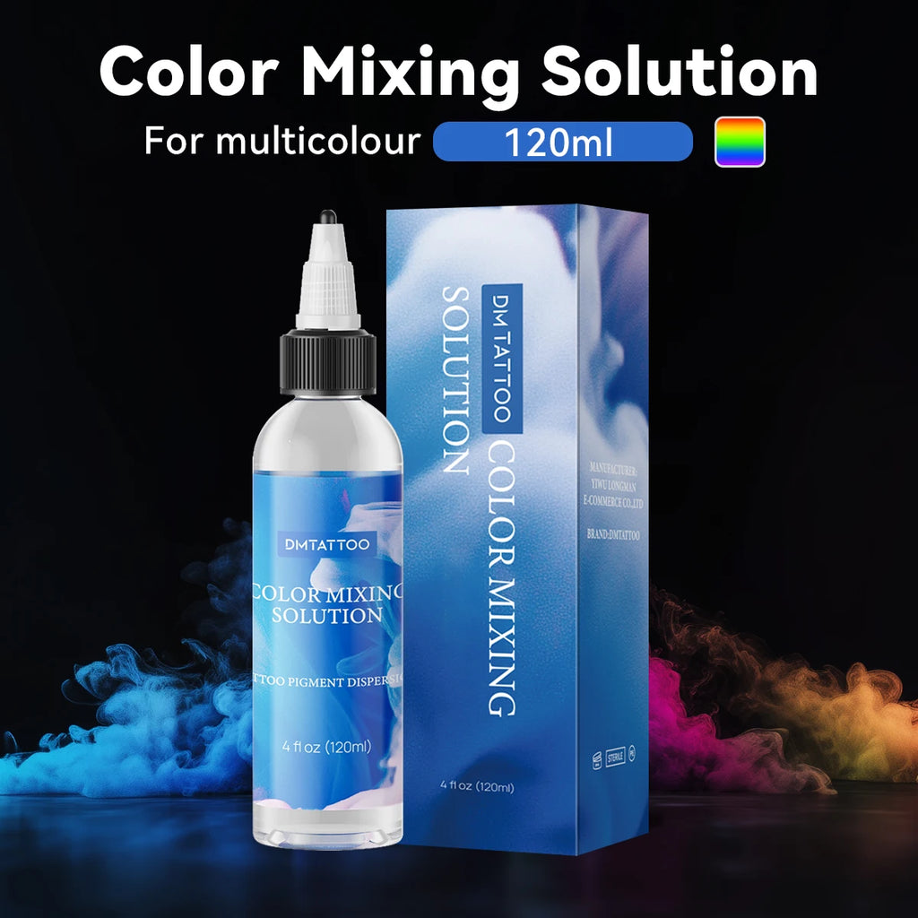 DM Tattoo Color Mixing Solution Tattoo Color Blending Agent Color Brightening Liquid Black And White Diluent Blending Water