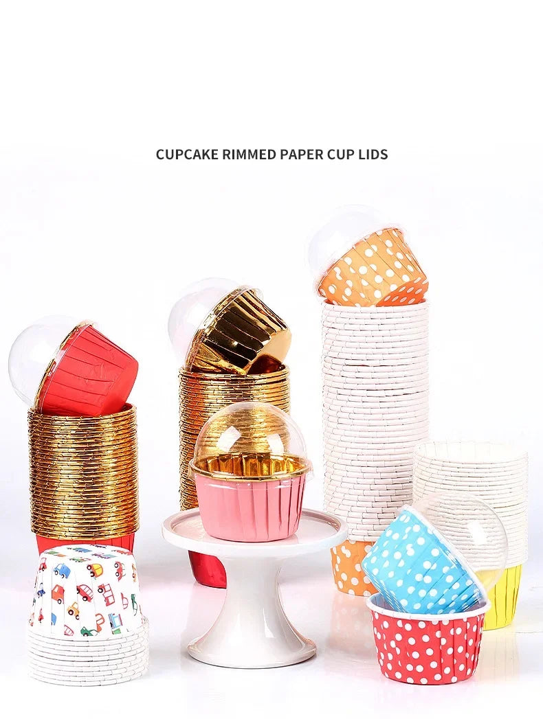 50pcs Cápsulas de Papel Grandes para Cupcakes y Muffins | Bodas y Fiestas 🍰