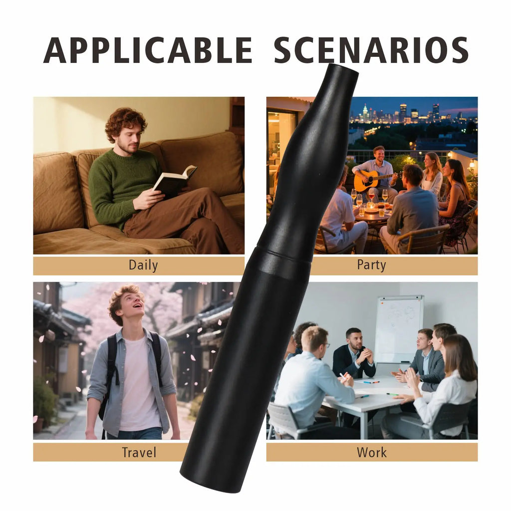 Stylish Stainless Steel Aromatic Stick Air Inhaler Natural Plant Infused Extracts Compact Easy To Carry Gift For Unisex Gifts