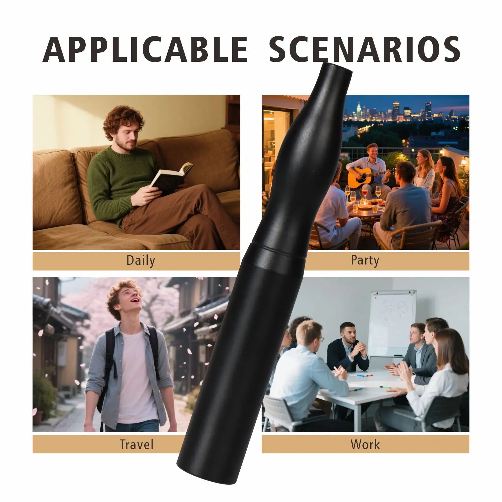 Stylish Stainless Steel Aromatic Stick Air Inhaler Natural Plant Infused Extracts Compact Easy To Carry Gift For Unisex Gifts