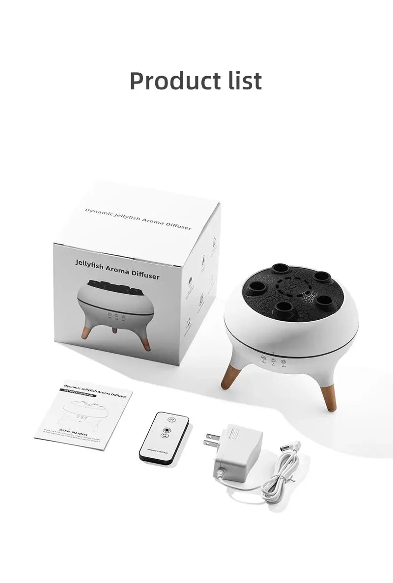 Humidificador Medusa Dinámica 250ml | Difusor Aceites | Control Remoto | 7 Luces 💧