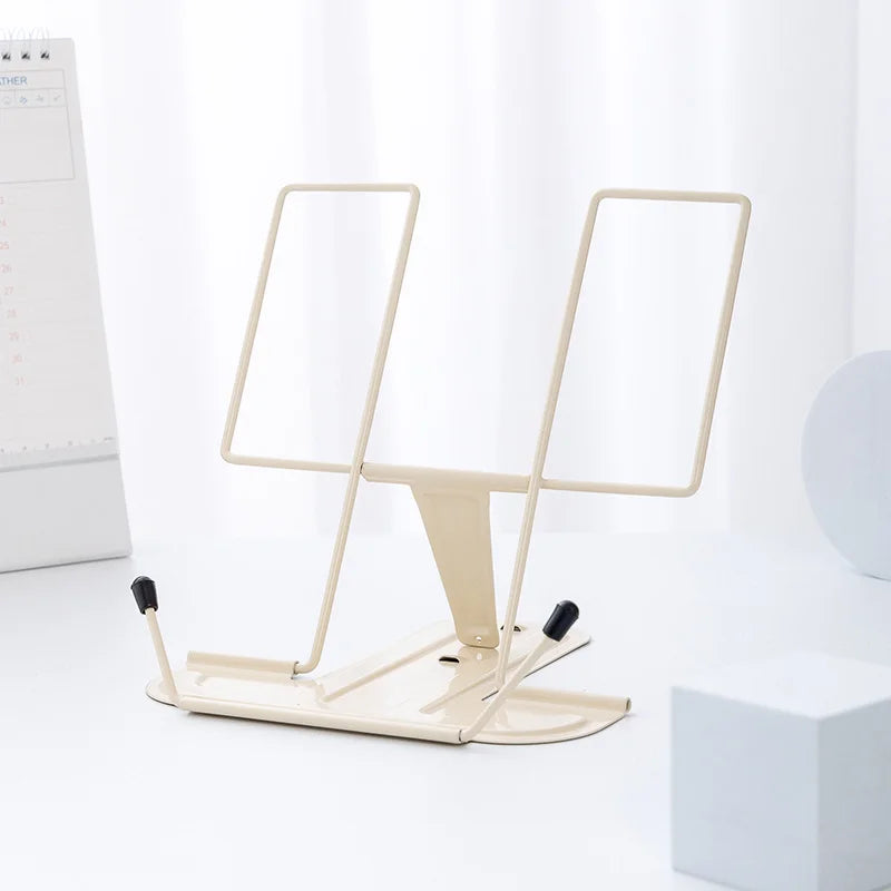 Simple metal reading stand, foldable reading stand, portable reading bookshelf, music stand