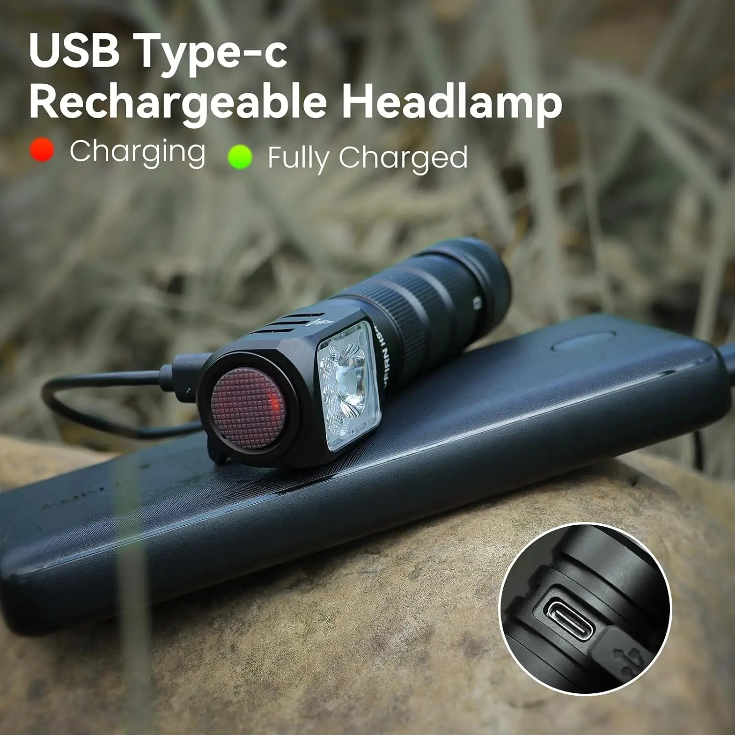 Sofirn HS42 Linterna Frontal 2100lm | SST40 LED | 18650 | USB-C Recargable | Power Bank | Magnética | Camping y Pesca