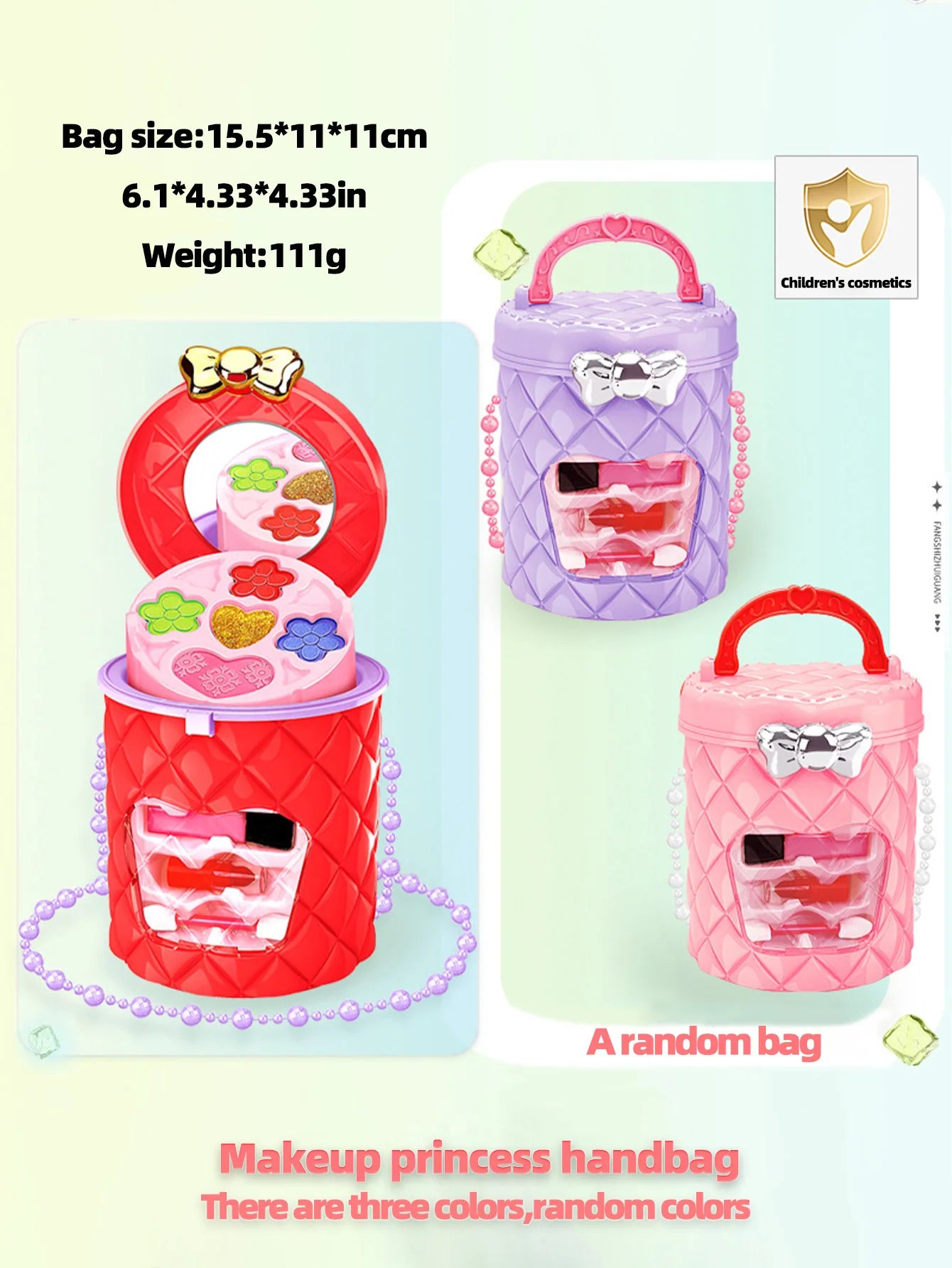 Children's makeup princess makeup box girls' toys makeup set lipstick eyeshadow safe and non-toxic toys birthday Christmas gift