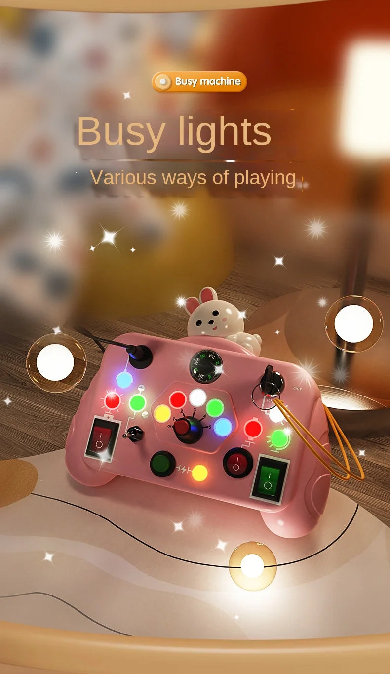 Tablero Sensorial Montessori para Bebés y Niños
