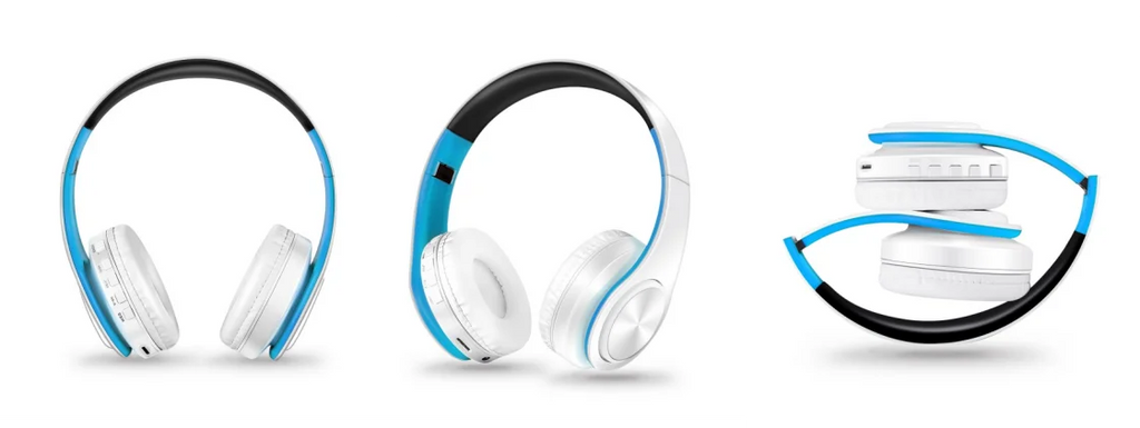 HIFI Stereo Bluetooth Headphones | FM Radio + SD Card + Mic | iPhone Samsung Xiaomi