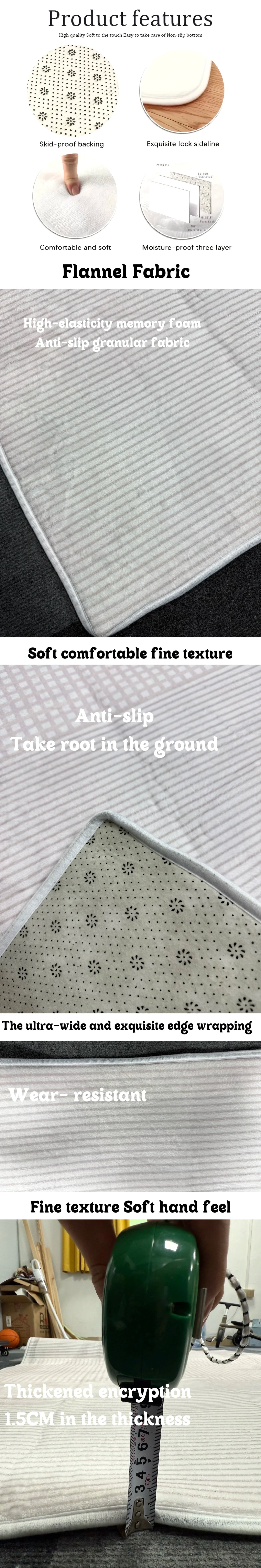 VIKAMA Dolphin Printed Carpet Waterproof and Anti Slip Machine Washable Living Room and Bathroom Quick Drying Floor Mat