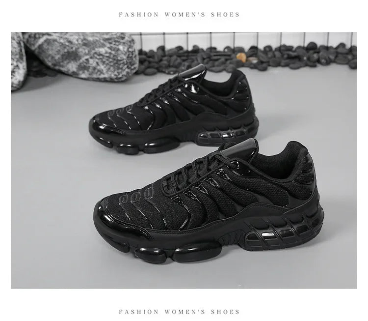 Tenis Hombre Deportivos Ligeros | Dad Shoes | Casual Running | Suela Gruesa | Sin Cordones | Bicolor