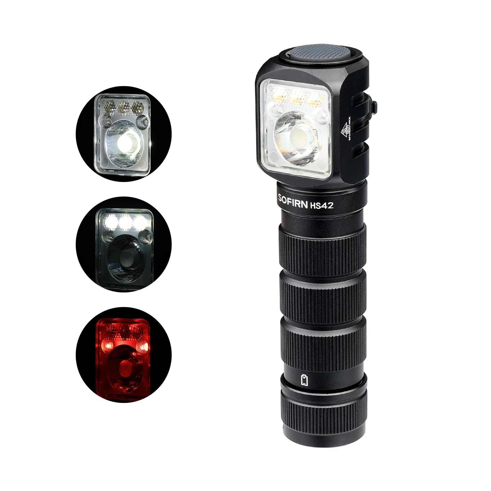 Sofirn HS42 Linterna Frontal 2100lm | SST40 LED | 18650 | USB-C Recargable | Power Bank | Magnética | Camping y Pesca