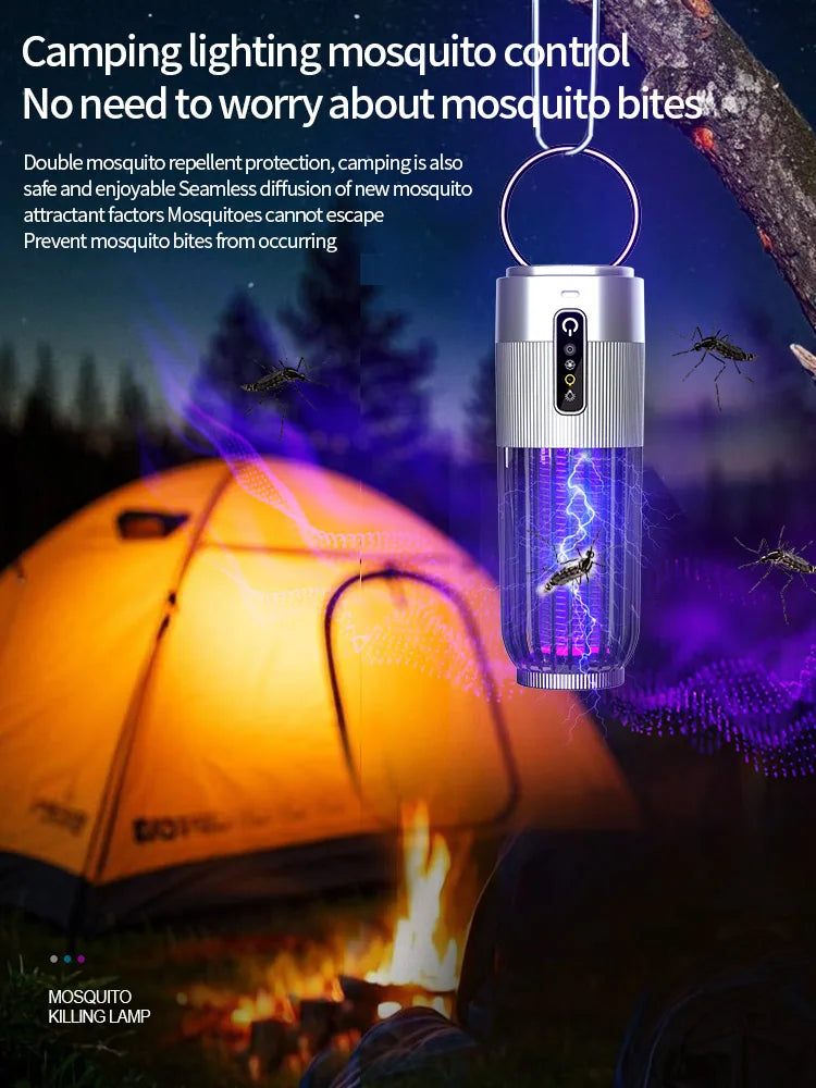 Lámpara Solar Mata Mosquitos Exterior | Recargable | Repelente Hogar | Certificada CE ☀️ - Firu Total Sales