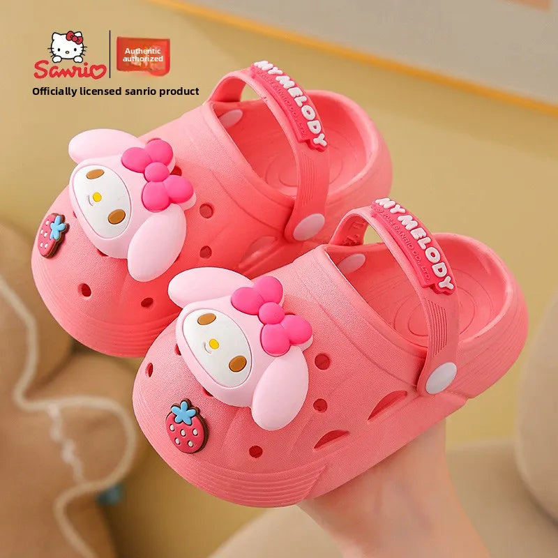 Pantuflas Sanrio Hello Kitty Kuromi para Niñas | Suaves Antideslizantes | Verano 🐱