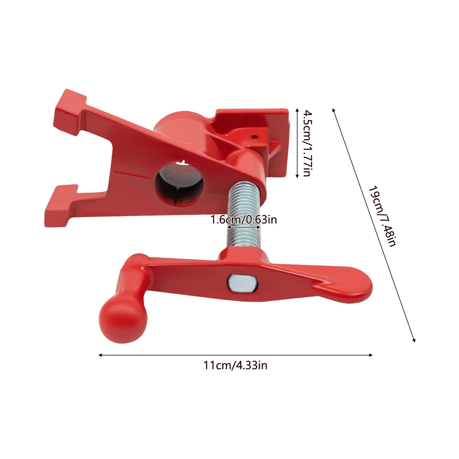 4 Pack 3/4" Wood Gluing Pipe Clamp Set Heavy Duty PRO Cast Iron Quick Release Bar Clamps Kit with Wide Base for Woodworking