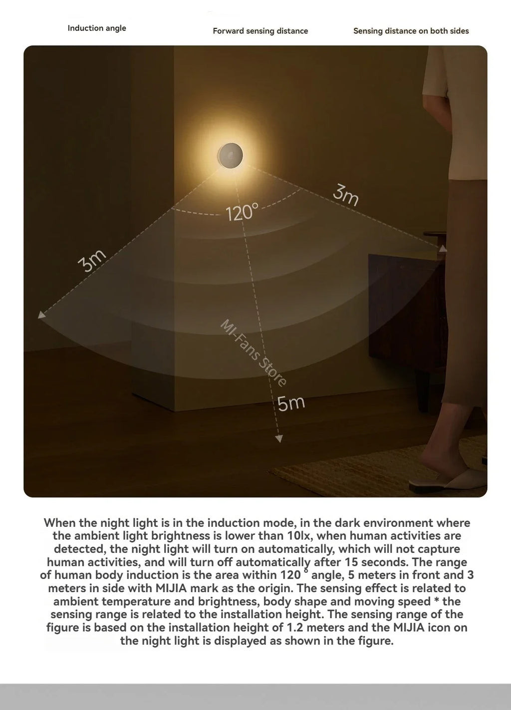 Xiaomi Mijia Night Light 3 Type-C Rechargeable 600mAh Dual Sensor Automatic Induction Brightness Adjustable Soft Night Lamps
