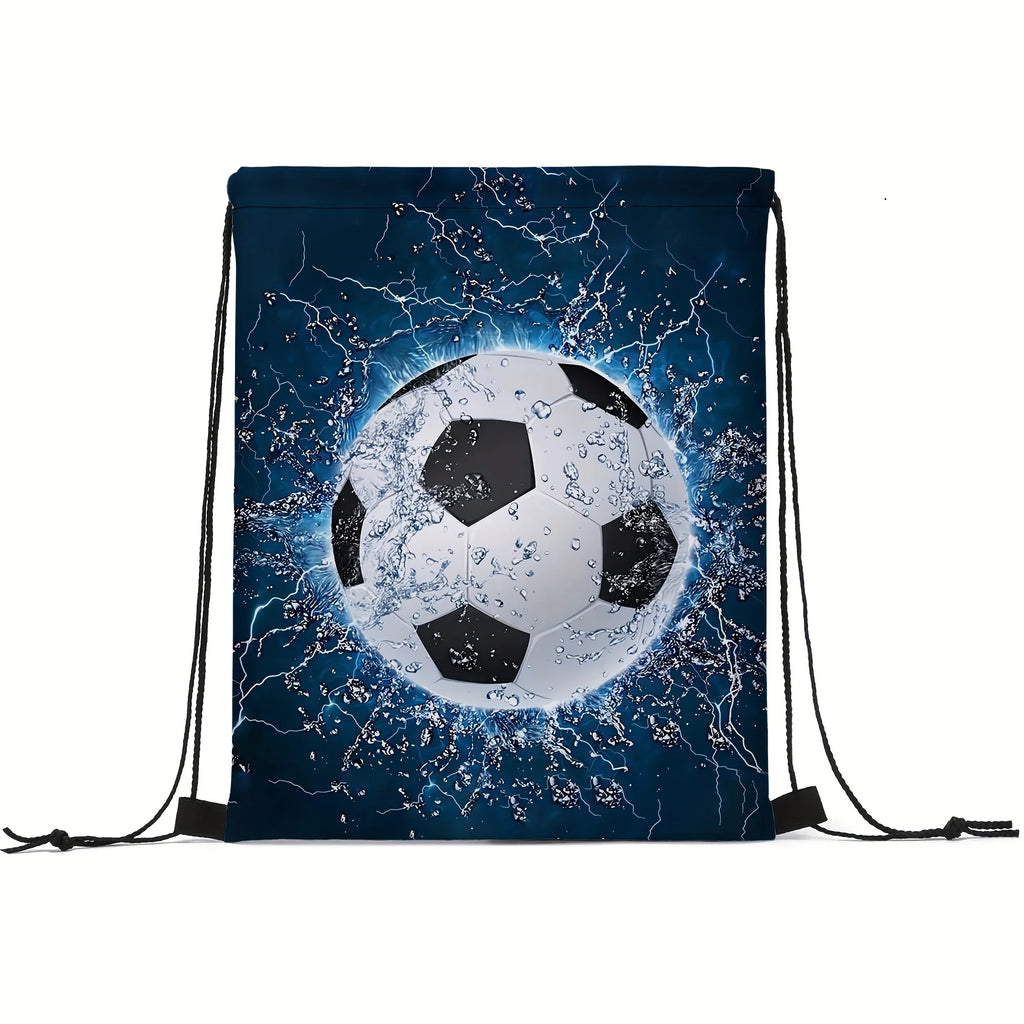 Random 1 casual print colorful drawstring neutral gaming backpack, unisex sports and fitness training storage bag