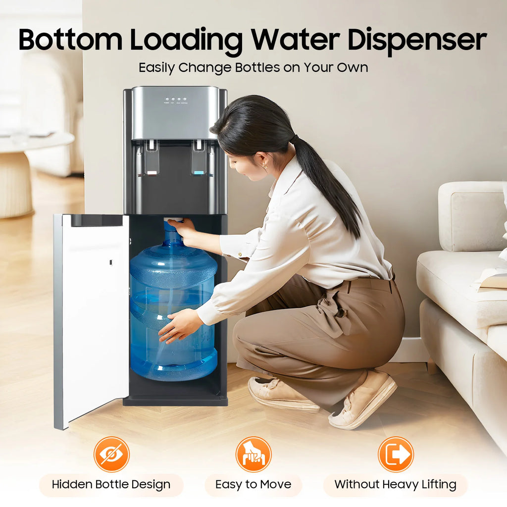 620W 110V Bottom Loading Water Dispenser Water-dispenser with Hot and cold Function for 20L Water Bucket