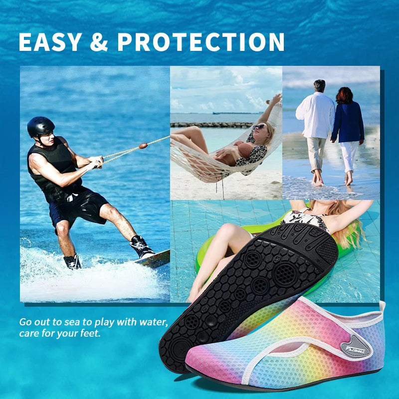 Water Sports Shoes Barefoot Quick-Dry Aqua Yoga Socks Slip-on for Men Women