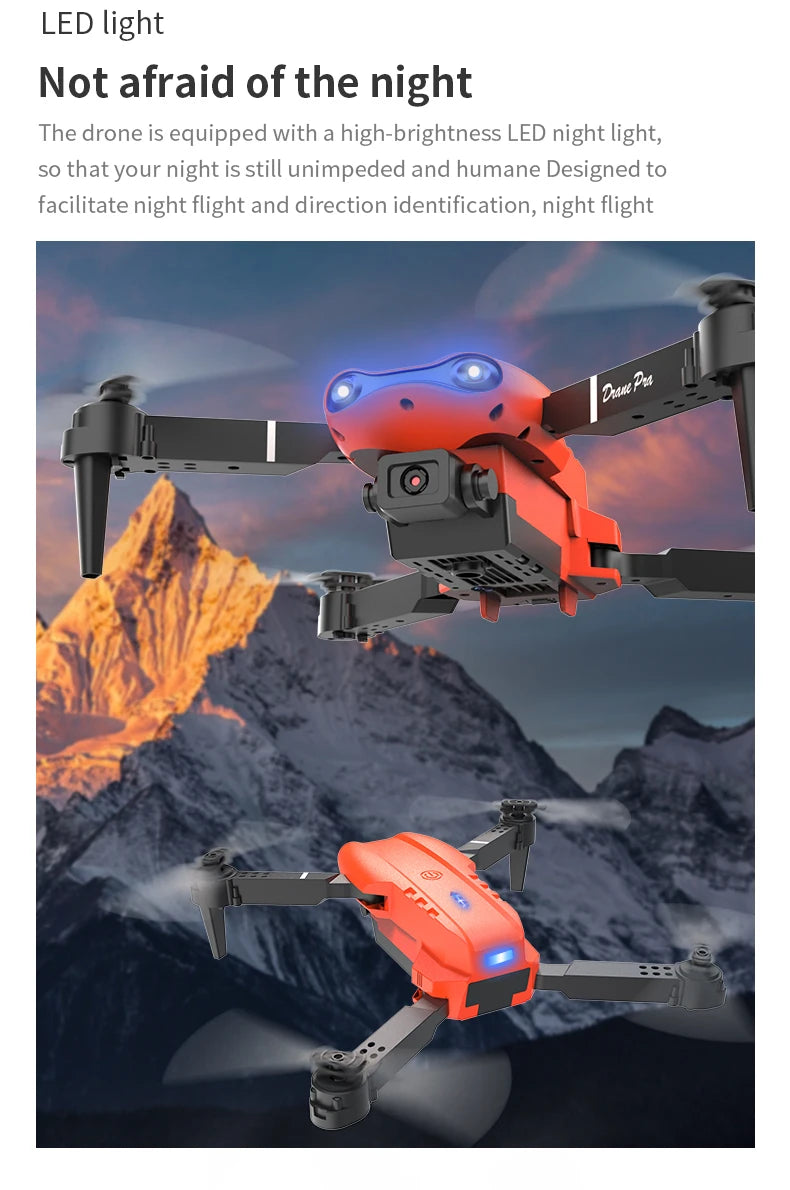 Drone E99 Pro | Cámara Dual HD | Flash | WiFi | Evitación de Obstáculos | Fotografía Aérea | Quadcopter