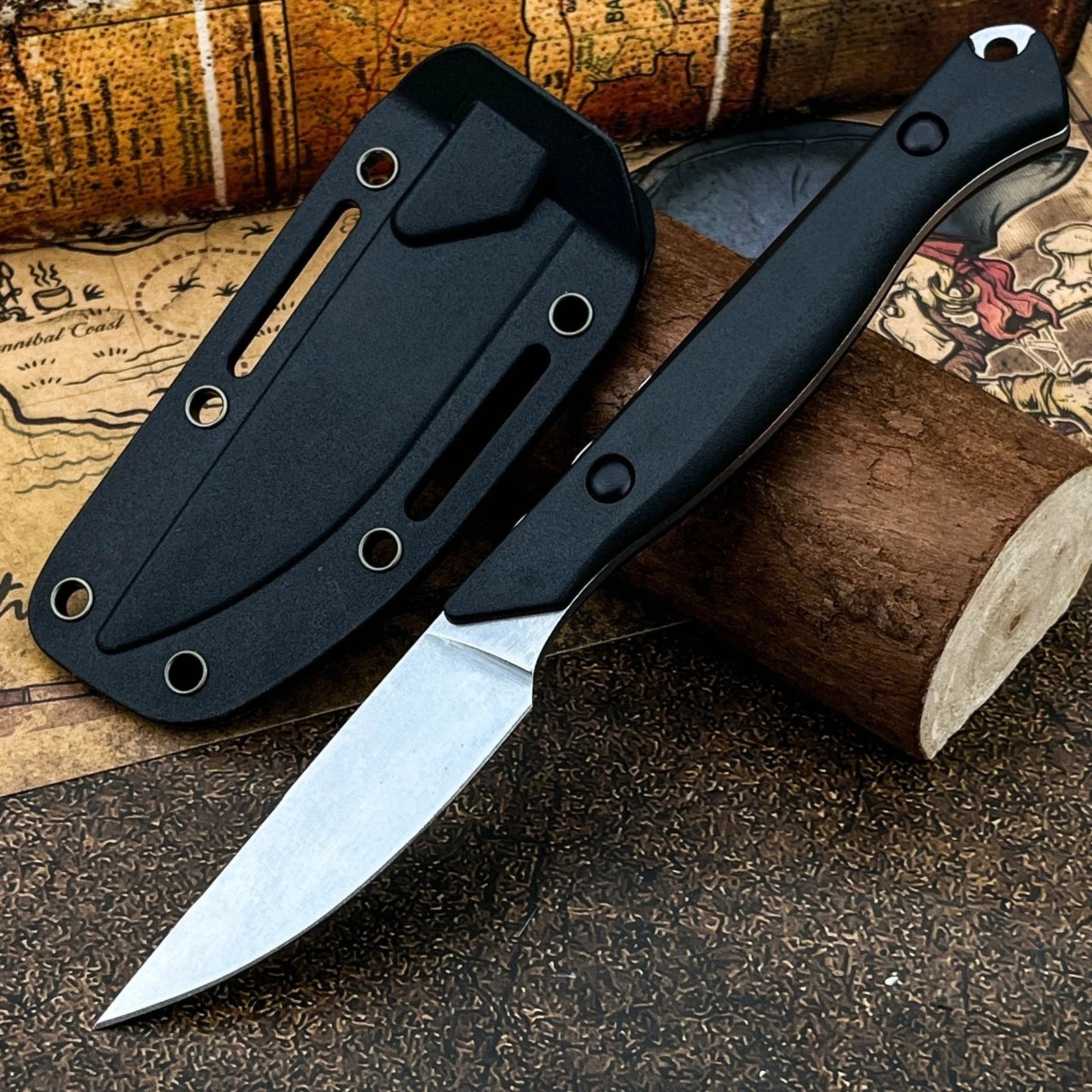CPM-154 Steel Small Fixed Blade Knife 15700 Flyway with K-Type Sheath Outdoor Camping Fishing EDC Tool for Men's Gift