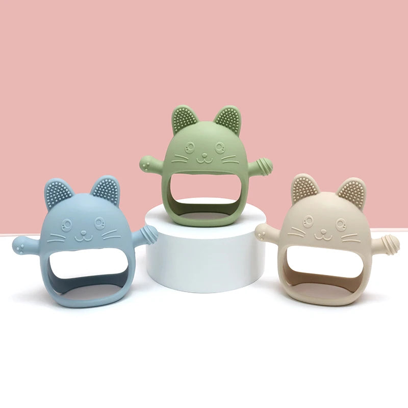 Baby Silicone Glove Teether — Food Grade | Newborn Dental Care | BPA Free