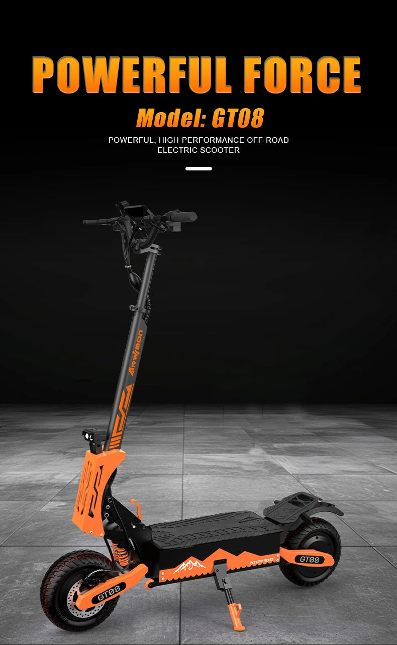 Scooter Eléctrico Arwibon 5600W Doble Motor | 46MPH | 60V 27AH | Off-Road 🛥️