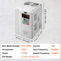 SucceBuy VFD 5HP4KW Singel Phase 220V-240V Input to 3 Phase 220V-240V Output Variable Frequency Drive for AC Motor Speed Control