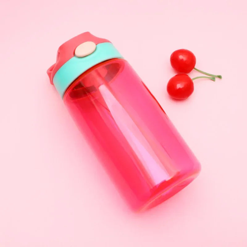 Vaso Sippy Cartoon para Niños con Pitillo | Antiderrame | Portátil Exterior 🍼
