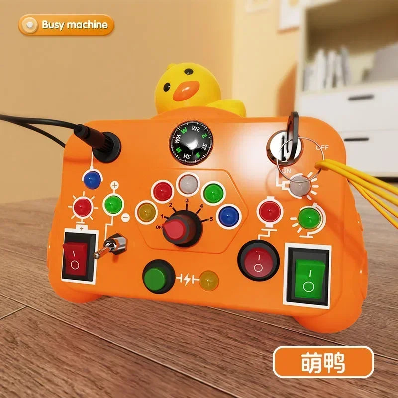 Tablero Sensorial Montessori para Bebés y Niños