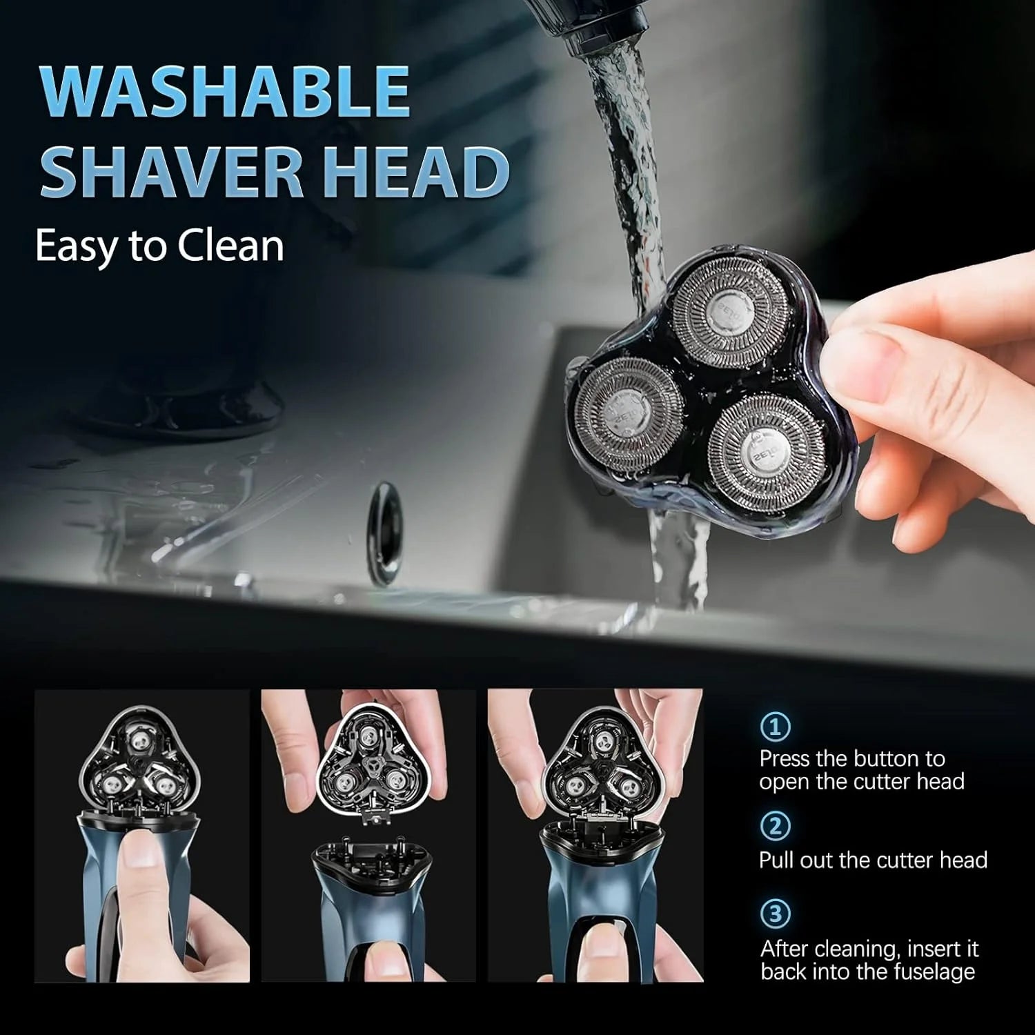 Sejoy Electric Razor for Men Rechargeable Electric Razor Shaving Machines  Mens Electric Shavers, - Firu Total Sales