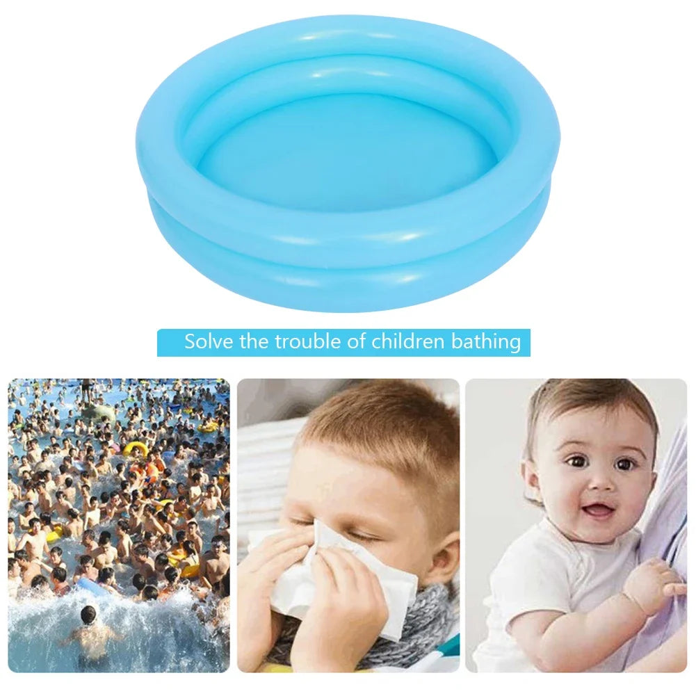 60cm Round Inflatable Baby Toddlers Swimming Pool Summer Kids Water Toys Inflatable Bath Tub Portable Outdoor Paddling Pool Toys
