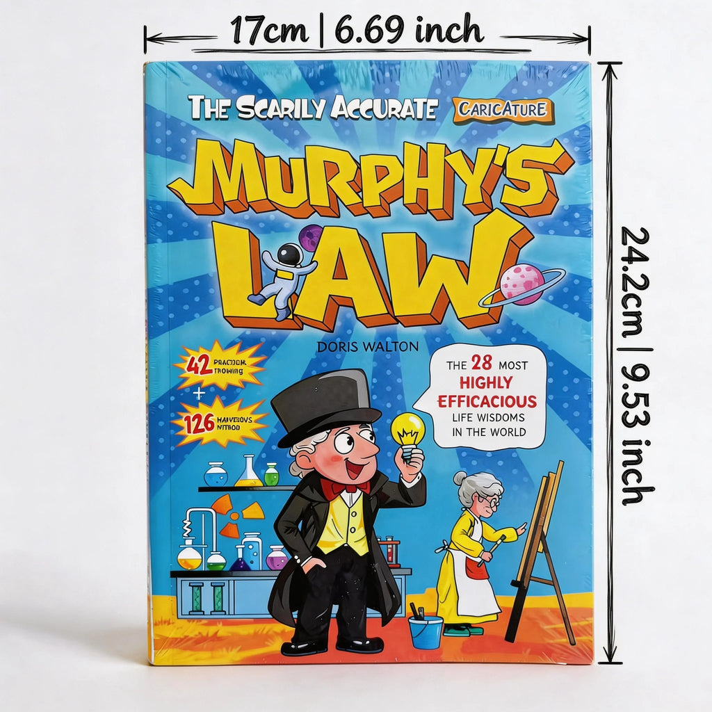 Murphy's Law Learning Book for Kids 8-12 with 128 Pages Paperback Illustrated Fun Educational Concepts 42 Ideas 126 Methods