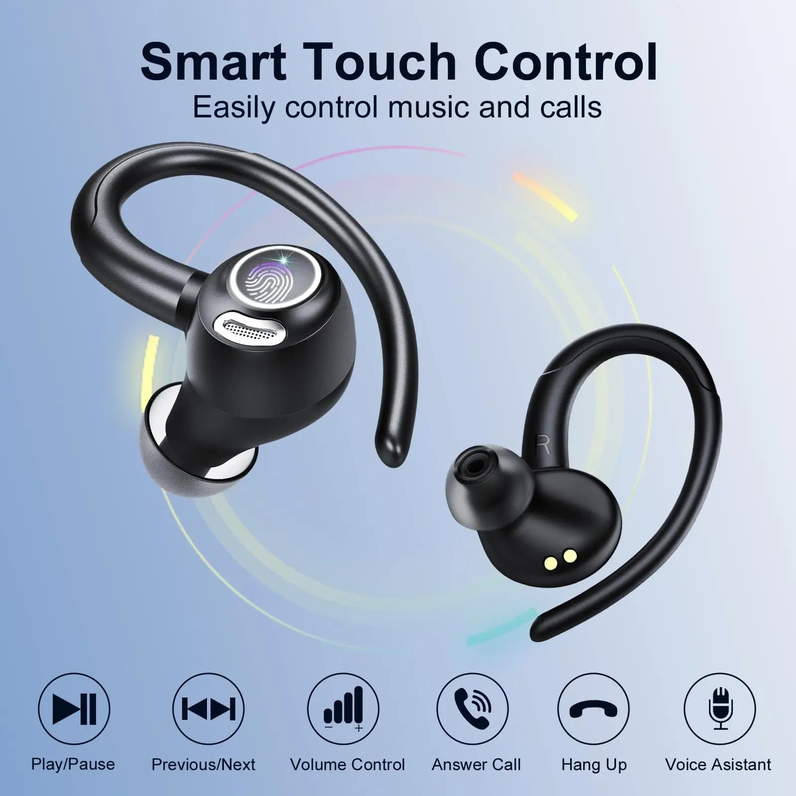 Auriculares Inalámbricos Btootos Sport | 48H | IP7 Impermeable | Mic HD | Bluetooth 5.3 | Running - Firu Total Sales