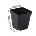 Seedling Pots 50Pcs Square Plant Seeding- Planting Cup Plastic Deep Nursery Tree Pot Flower Plant Container Pot Garden Grow