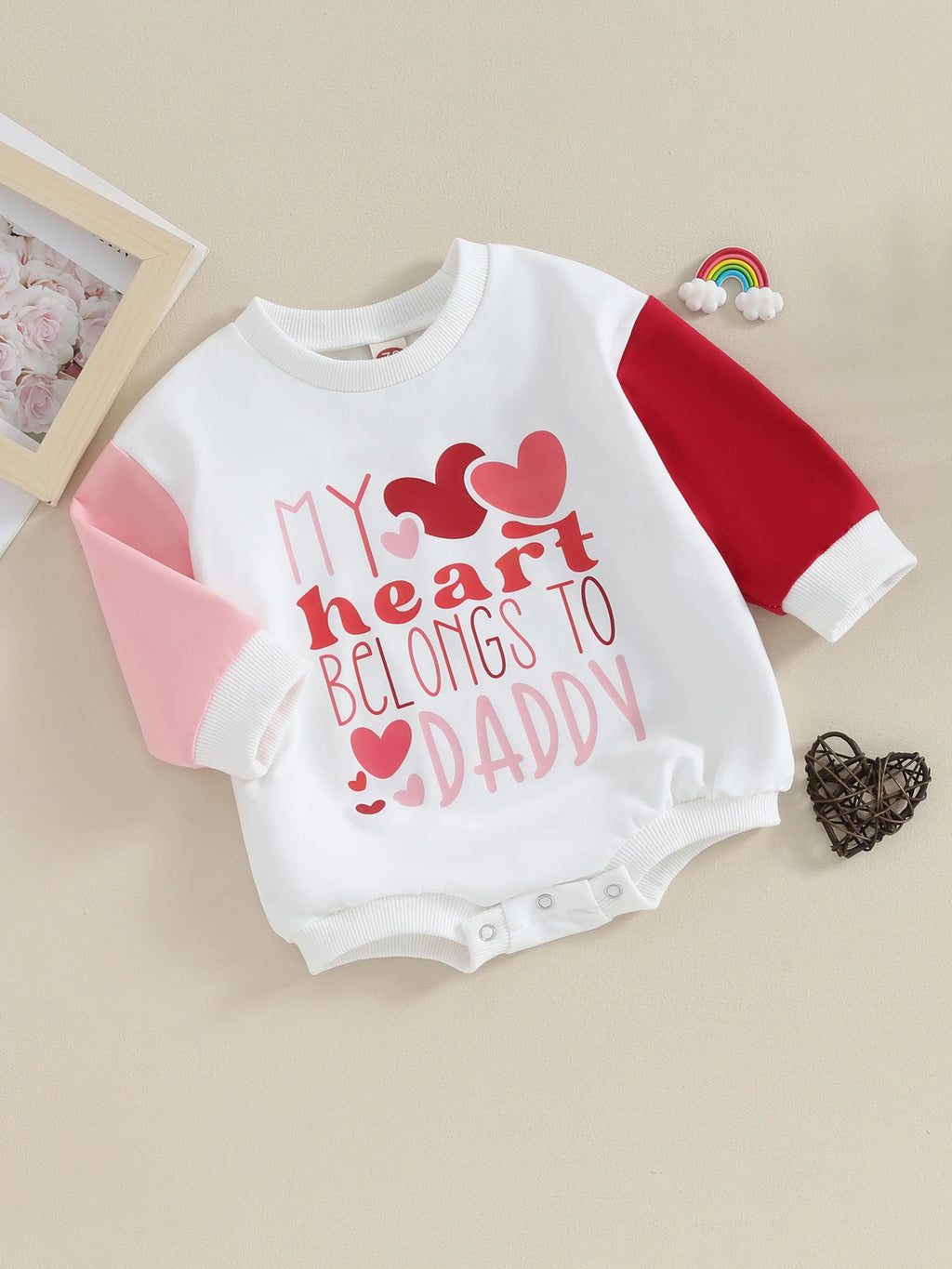 Jumpsuit Bebé Niña - Estampado Corazón Manga Larga - Firu Total Sales