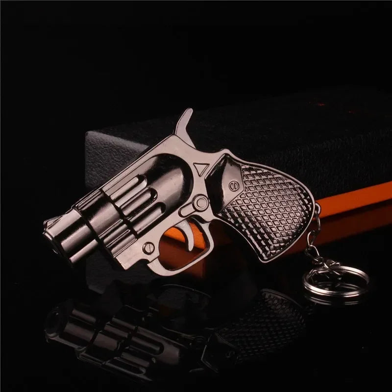 Various Gun Shape Cigarette Lighter，mini Portable Torch Lighter Refillable Butane Gas Open Flame Lighter Smoking Accessories
