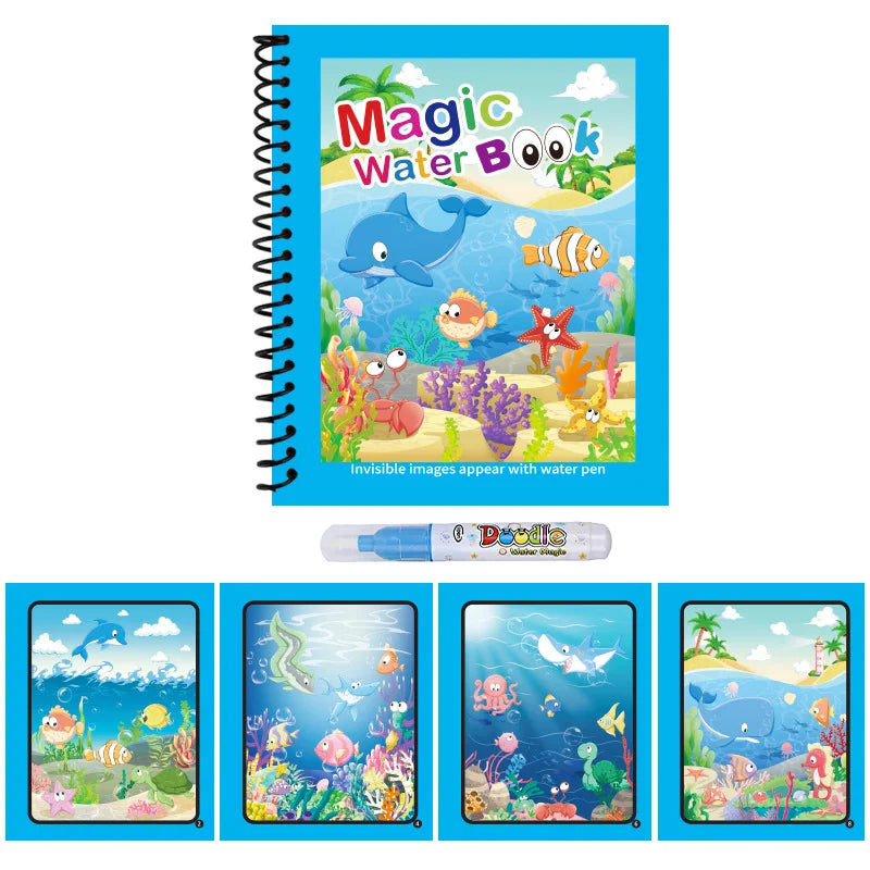 Reusable Water Drawing Book – Montessori Coloring Toy